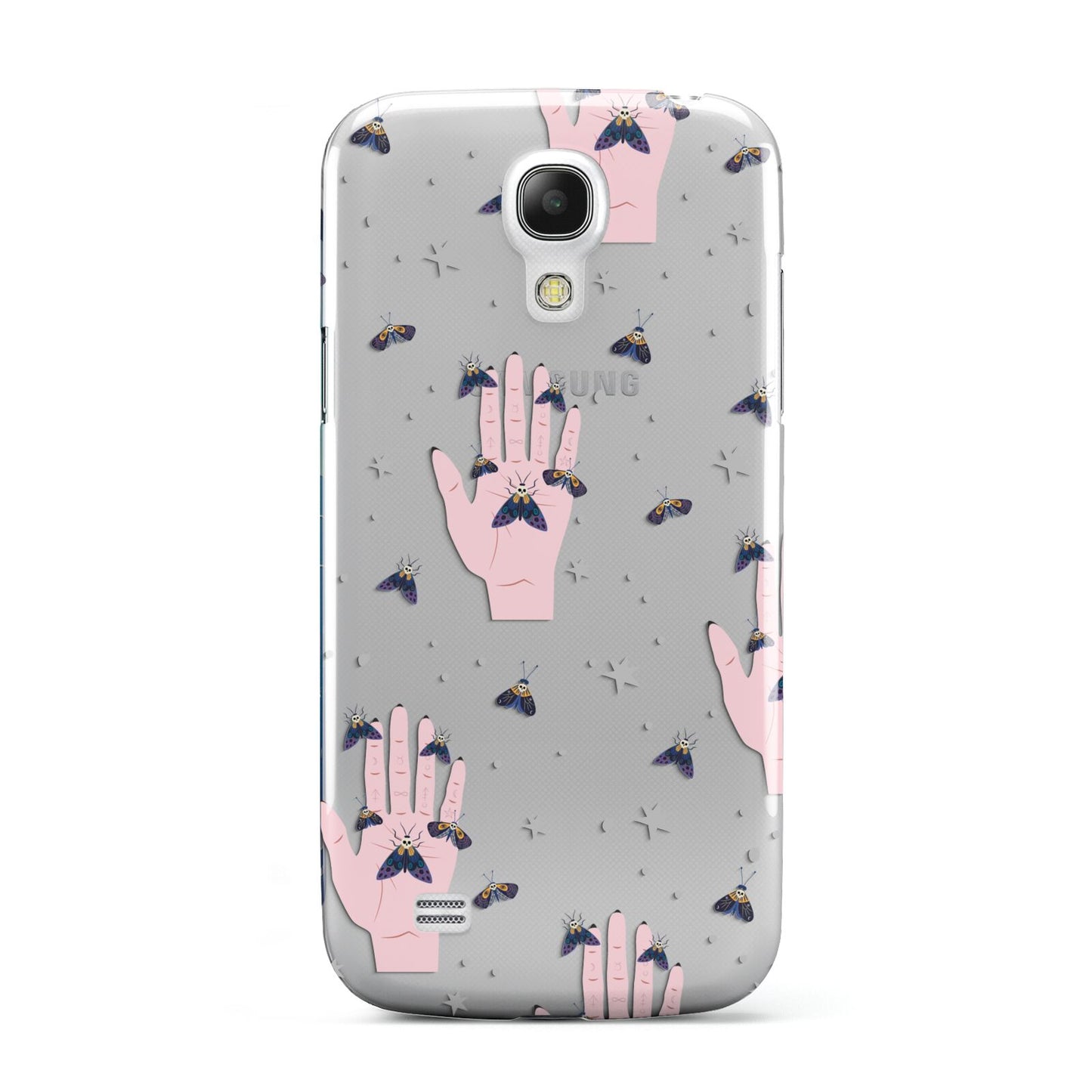 Fortune Teller Hands and Skull Moths Samsung Galaxy S4 Mini Case