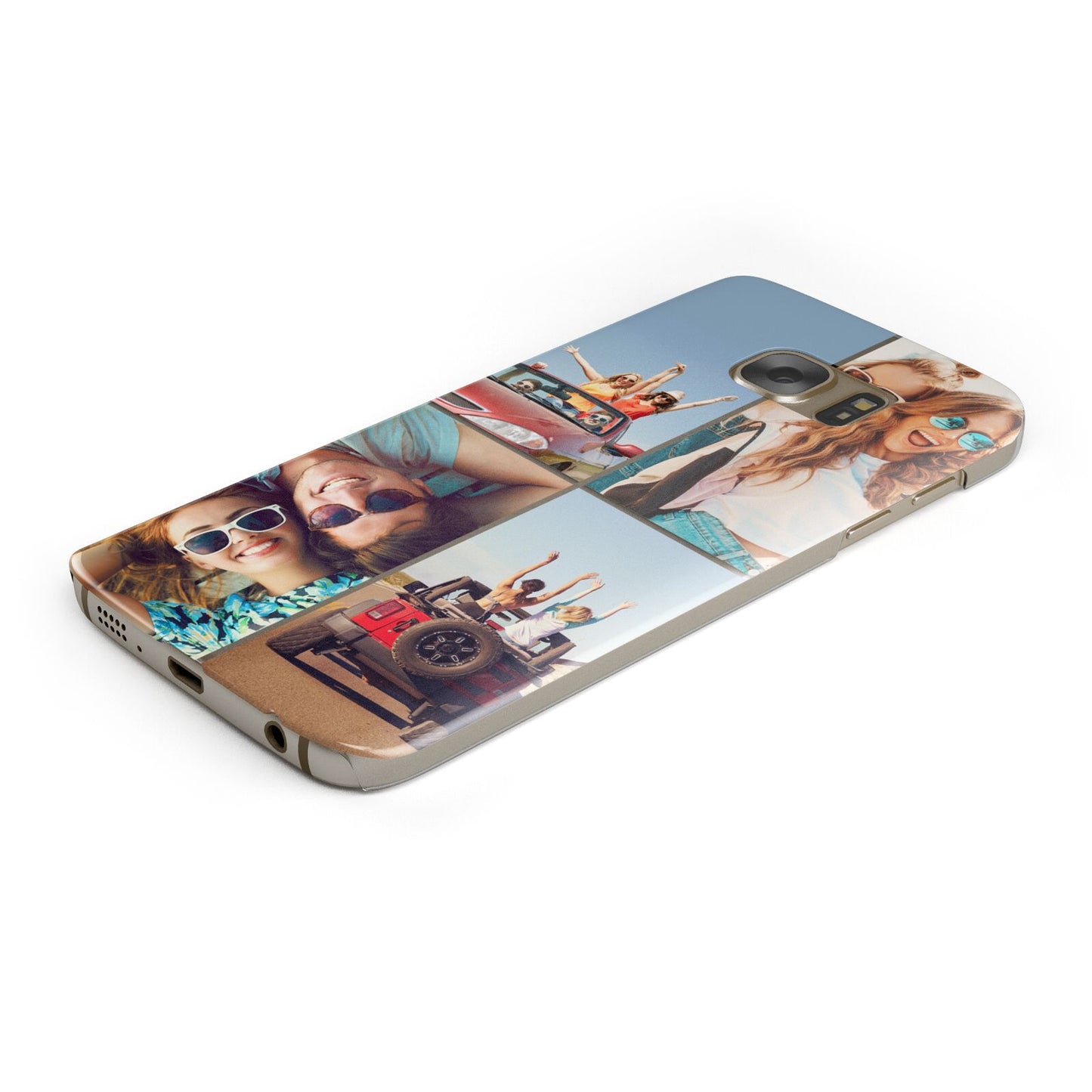 Four Photo Protective Samsung Galaxy Case Angled Image