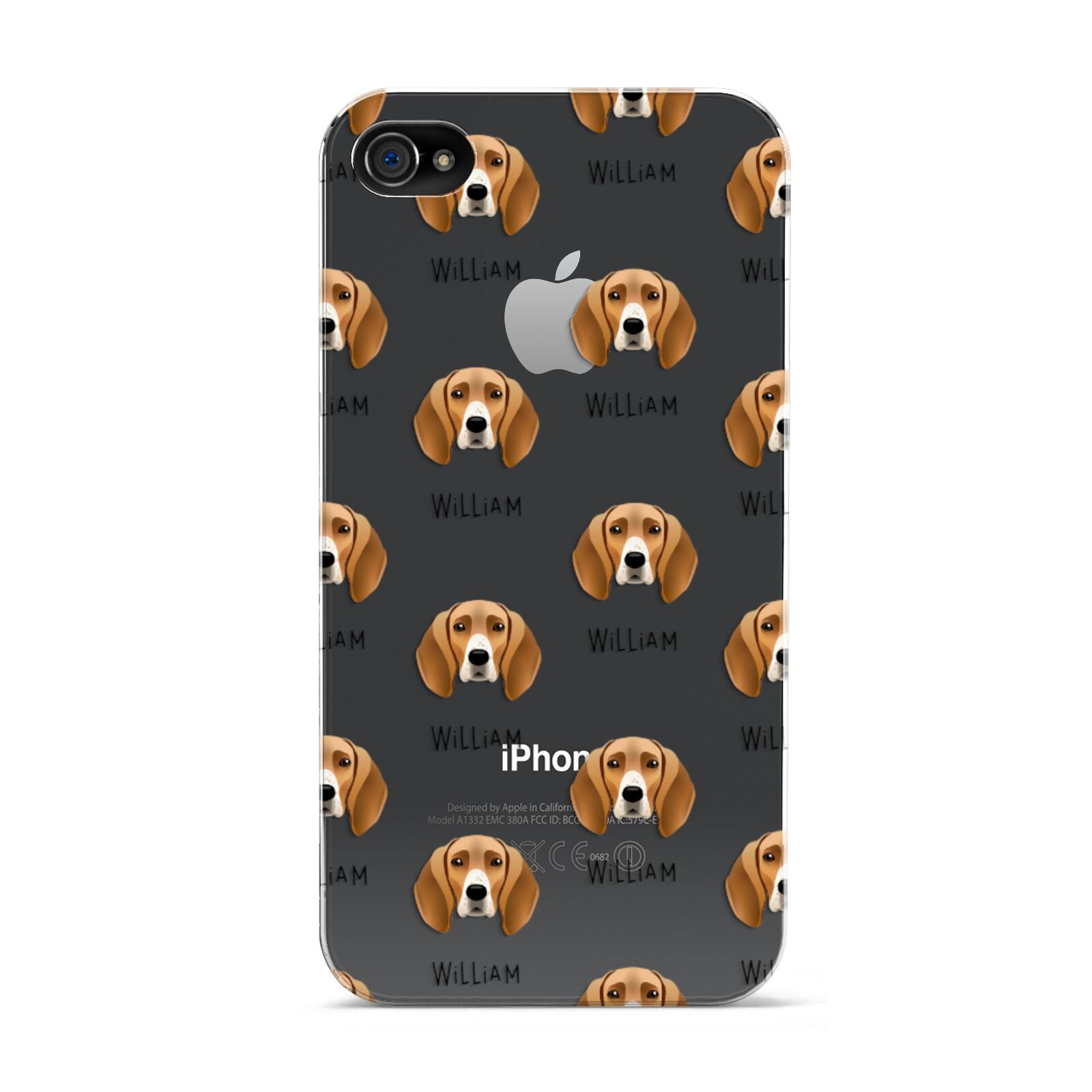 Foxhound Icon with Name Apple iPhone 4s Case