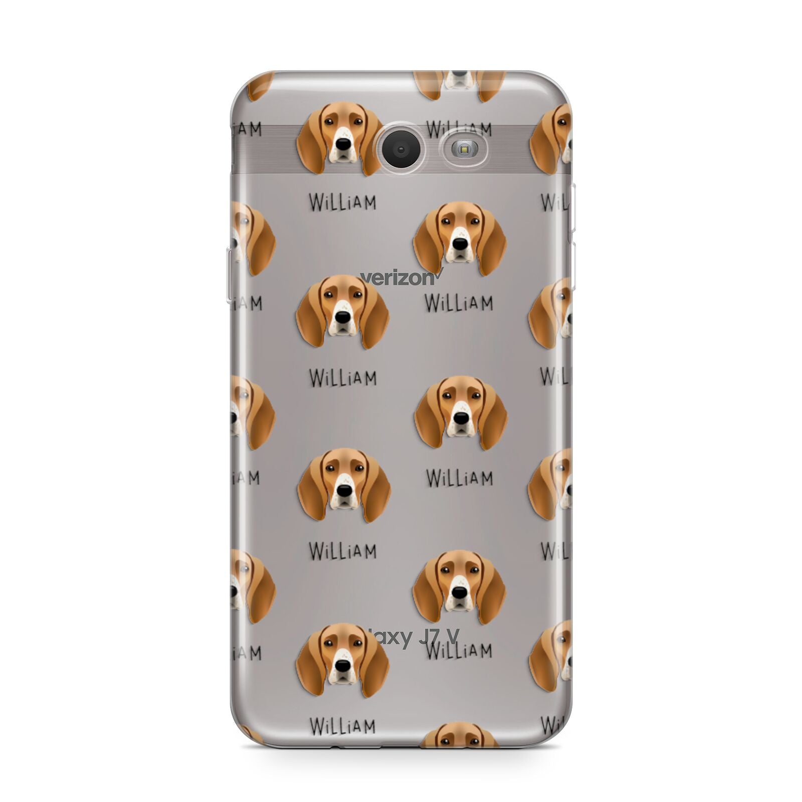 Foxhound Icon with Name Samsung Galaxy J7 2017 Case