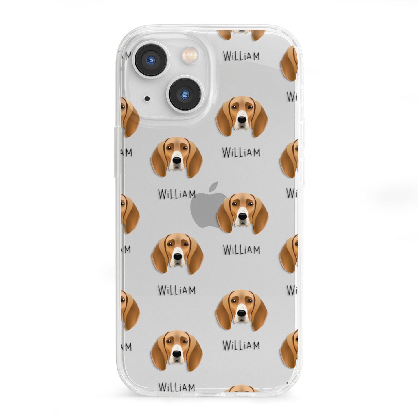 Foxhound Icon with Name iPhone 13 Mini Clear Bumper Case