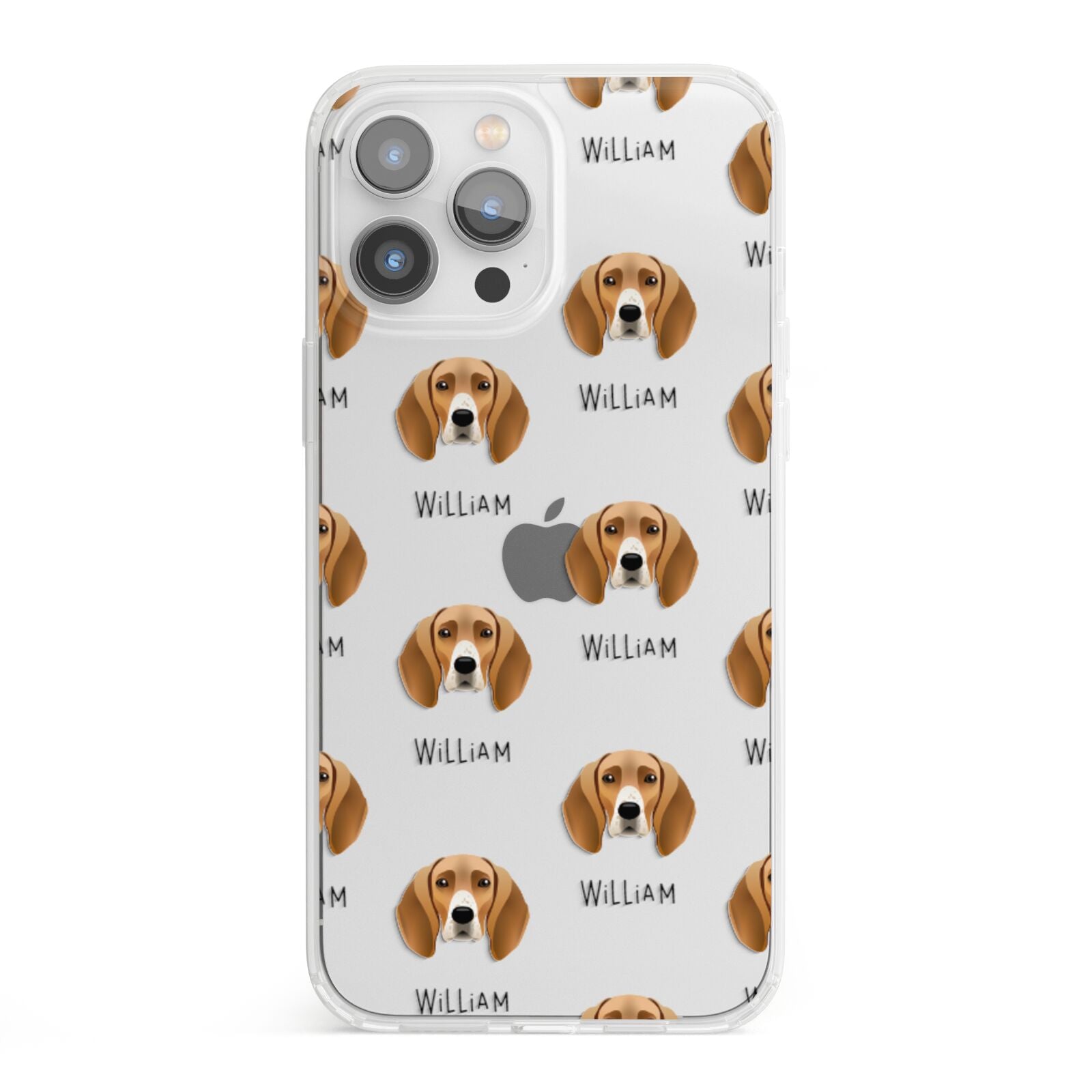 Foxhound Icon with Name iPhone 13 Pro Max Clear Bumper Case