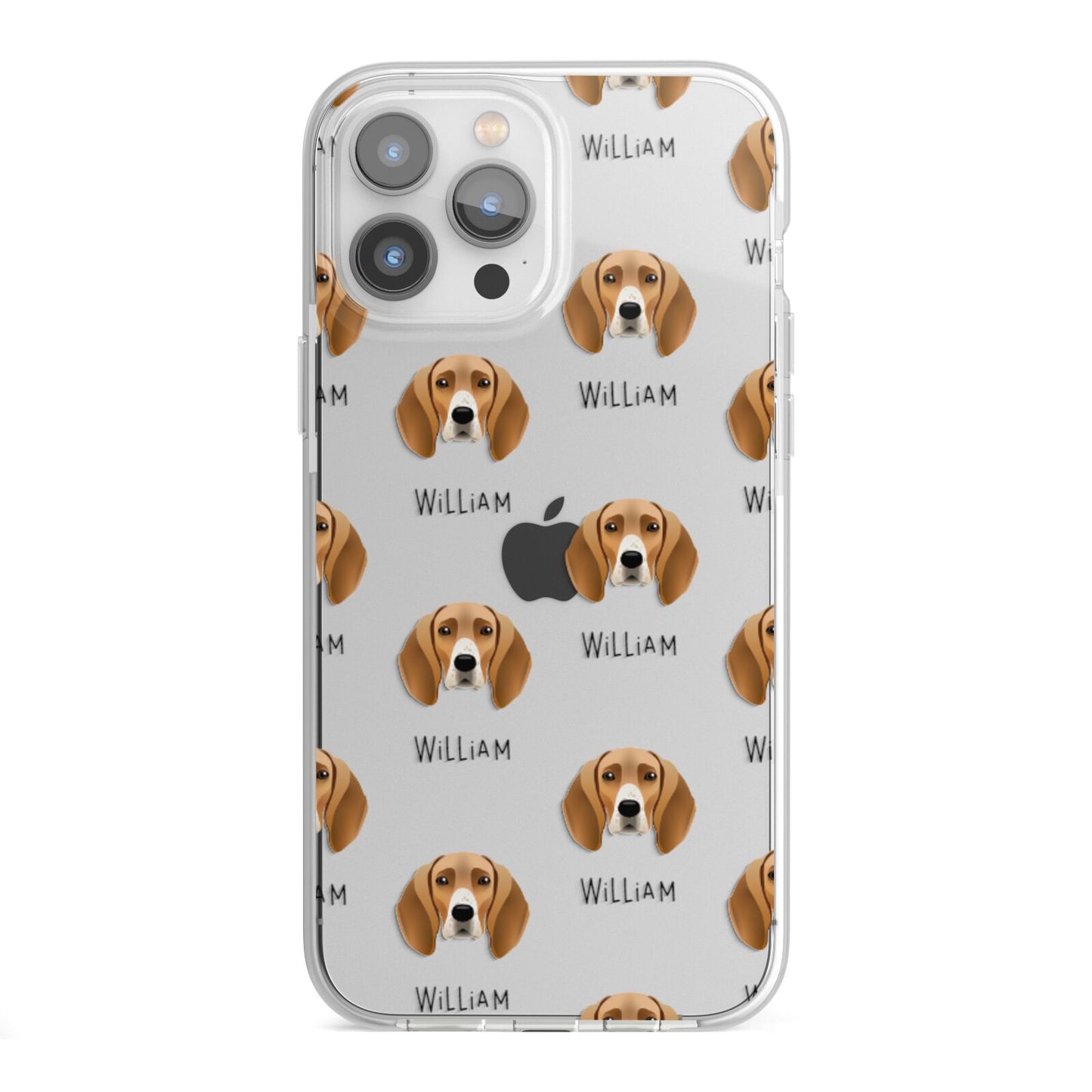 Foxhound Icon with Name iPhone 13 Pro Max TPU Impact Case with White Edges