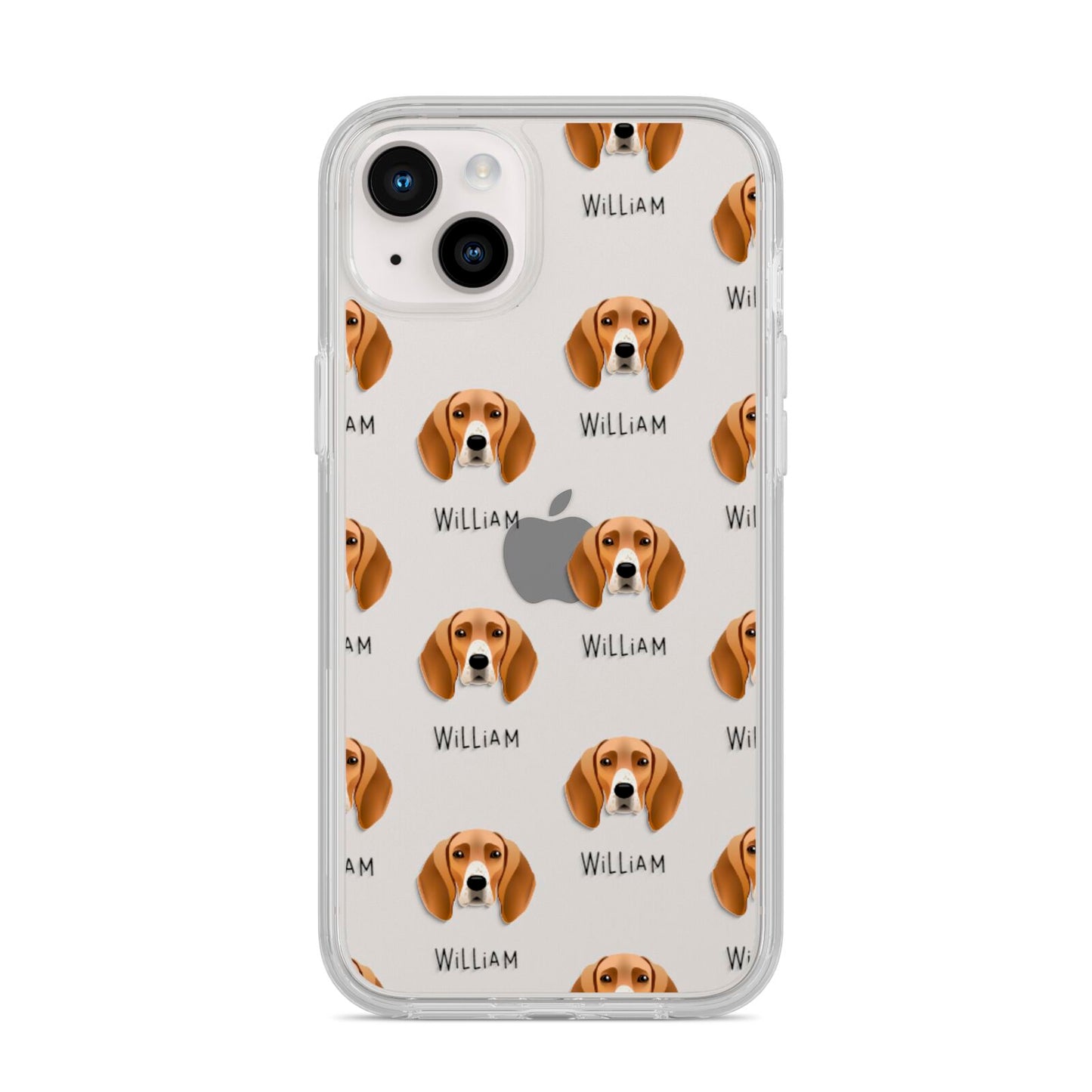 Foxhound Icon with Name iPhone 14 Plus Clear Tough Case Starlight