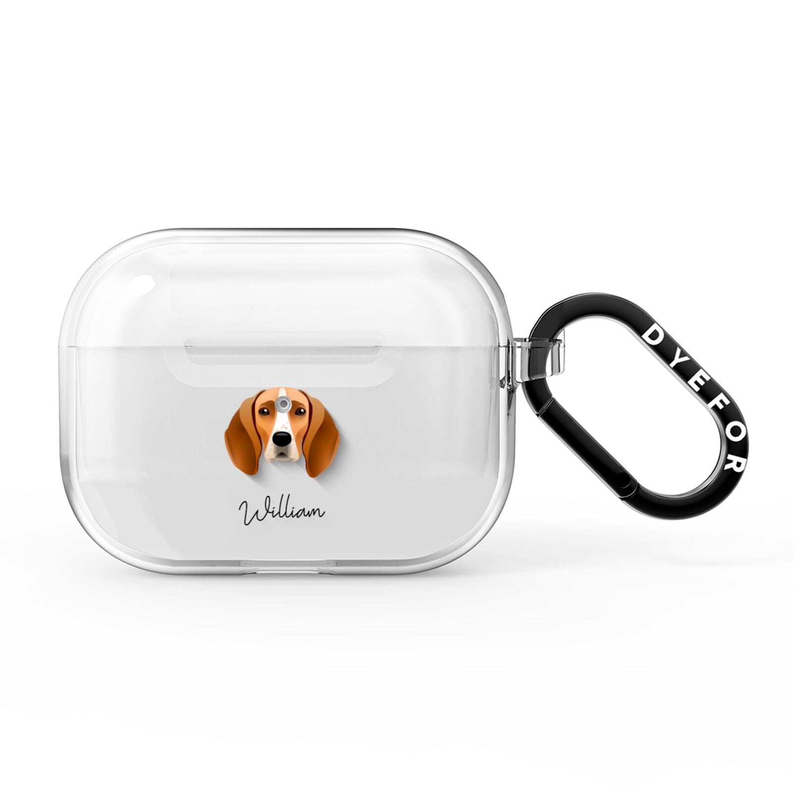 Foxhound Personalised AirPods Pro Clear Case