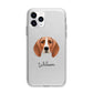 Foxhound Personalised Apple iPhone 11 Pro Max in Silver with Bumper Case