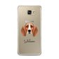 Foxhound Personalised Samsung Galaxy A7 2016 Case on gold phone