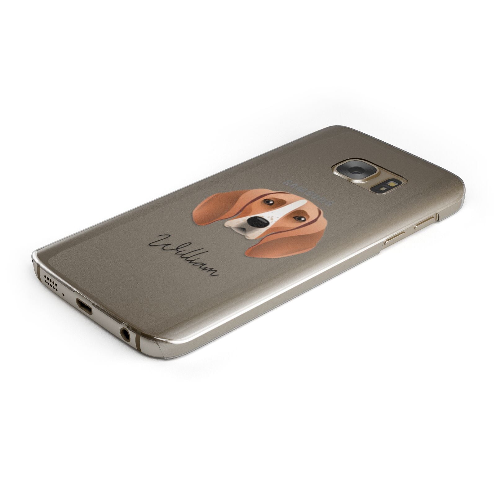 Foxhound Personalised Samsung Galaxy Case Bottom Cutout