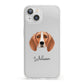 Foxhound Personalised iPhone 13 Clear Bumper Case