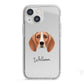Foxhound Personalised iPhone 13 Mini TPU Impact Case with White Edges