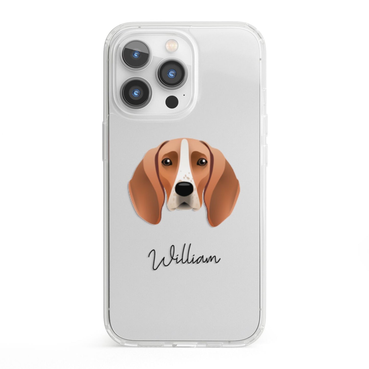 Foxhound Personalised iPhone 13 Pro Clear Bumper Case