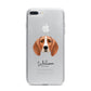 Foxhound Personalised iPhone 7 Plus Bumper Case on Silver iPhone