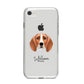Foxhound Personalised iPhone 8 Bumper Case on Silver iPhone