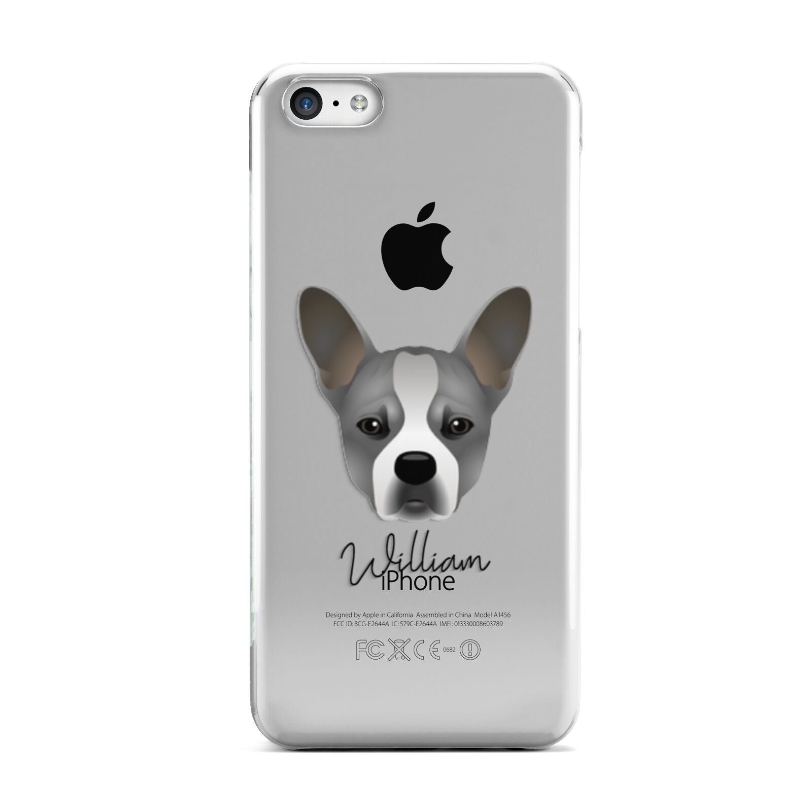 French Bull Jack Personalised Apple iPhone 5c Case