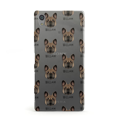 French Bulldog Icon with Name Sony Xperia Case