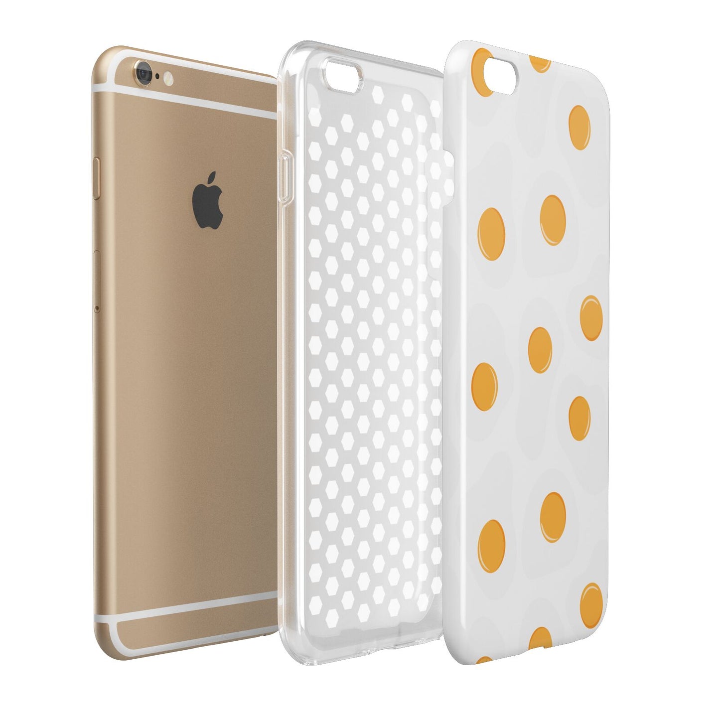 Fried Egg Apple iPhone 6 Plus 3D Tough Case Expand Detail Image