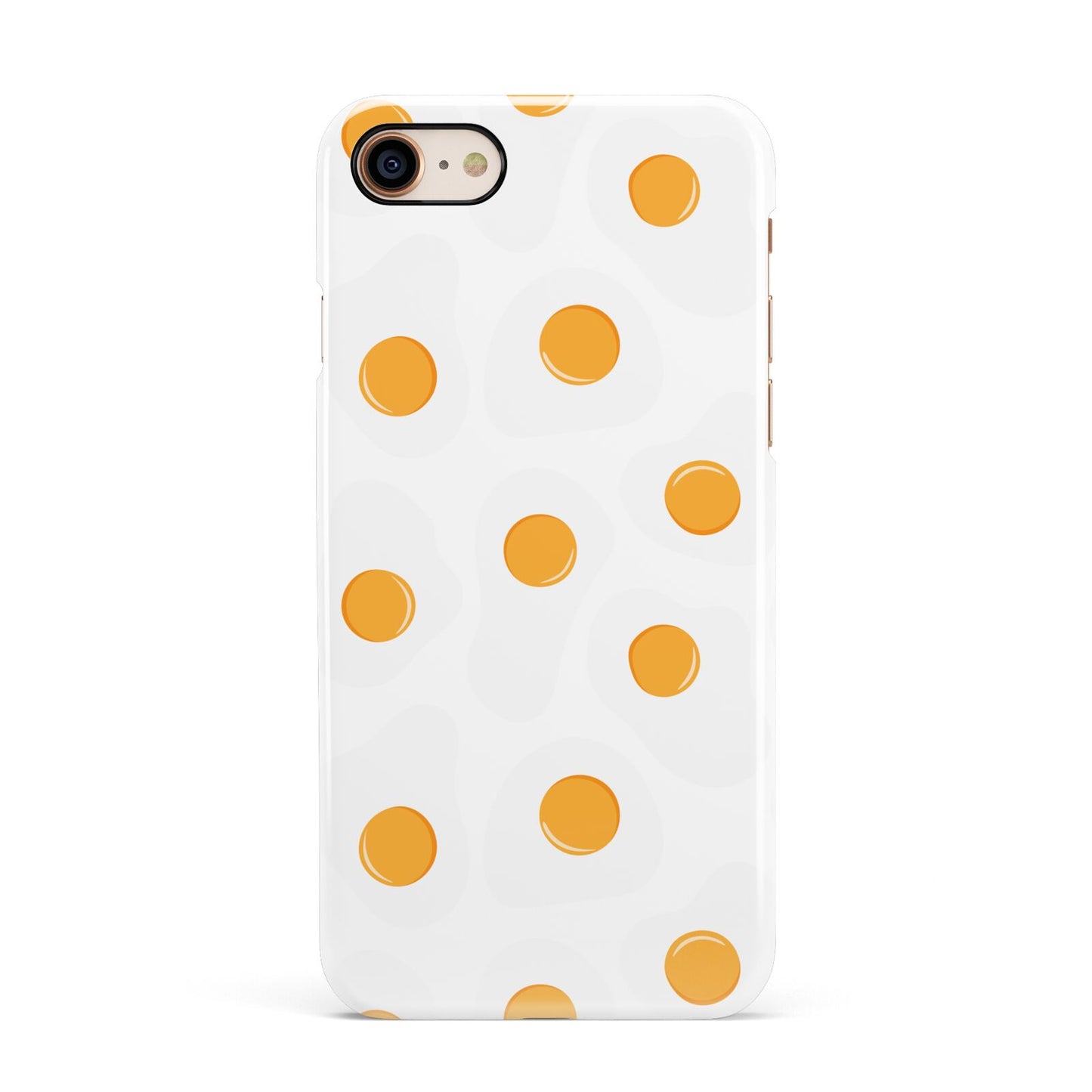 Fried Egg Apple iPhone 7 8 3D Snap Case