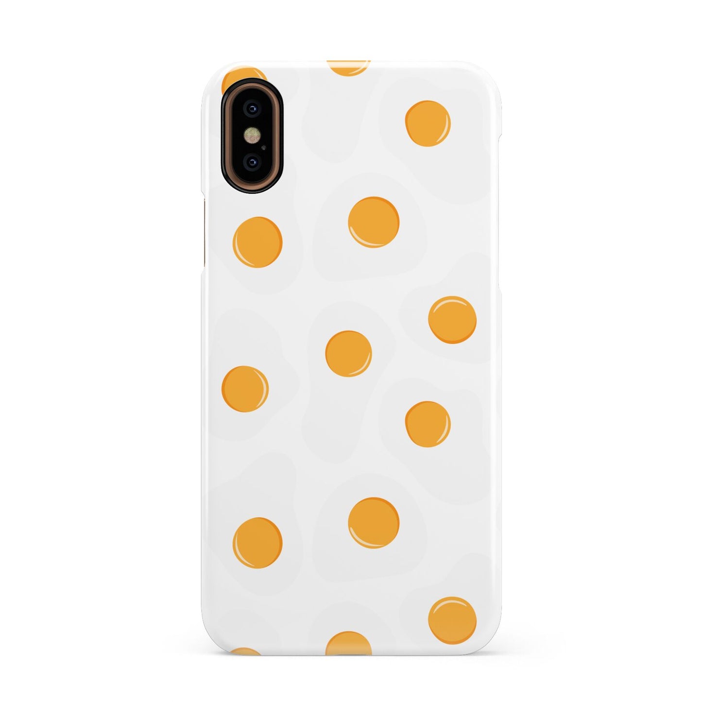 Fried Egg Apple iPhone XS 3D Snap Case