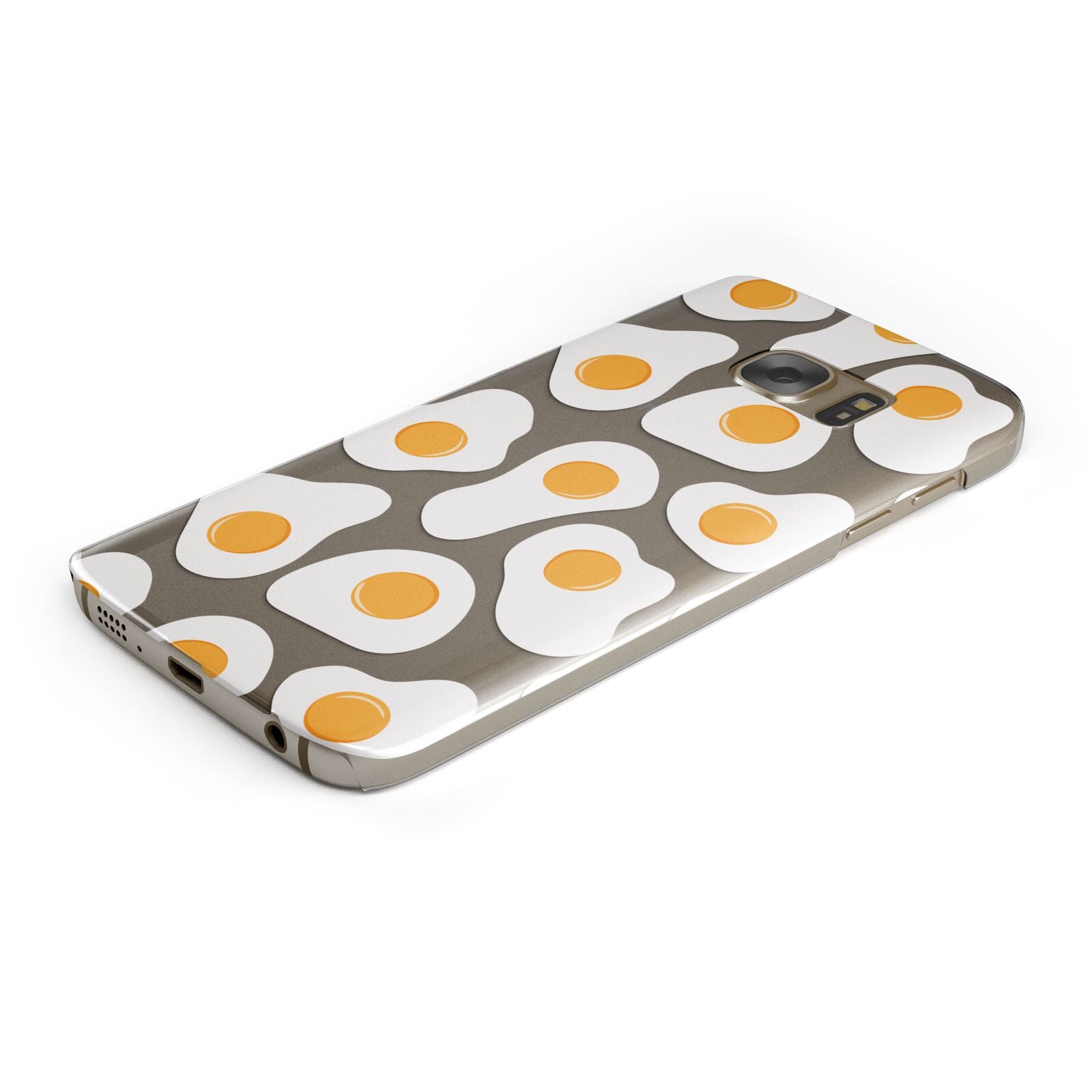 Fried Egg Protective Samsung Galaxy Case Angled Image