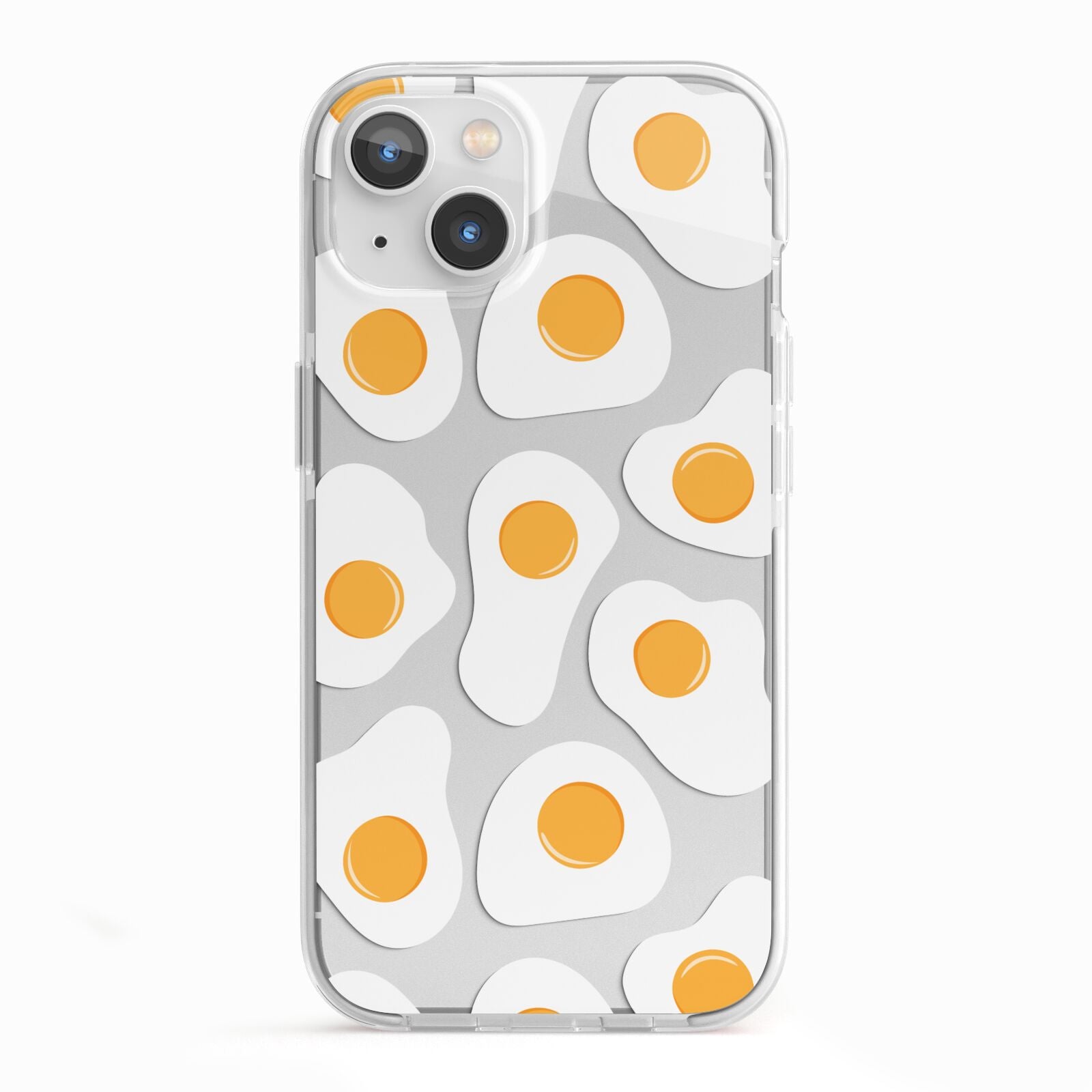 Fried Egg iPhone 13 TPU Impact Case with White Edges