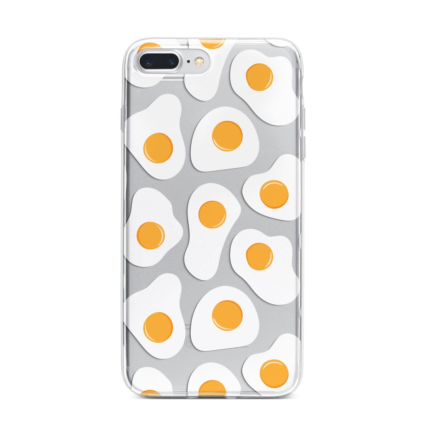 Fried Egg iPhone 7 Plus Bumper Case on Silver iPhone