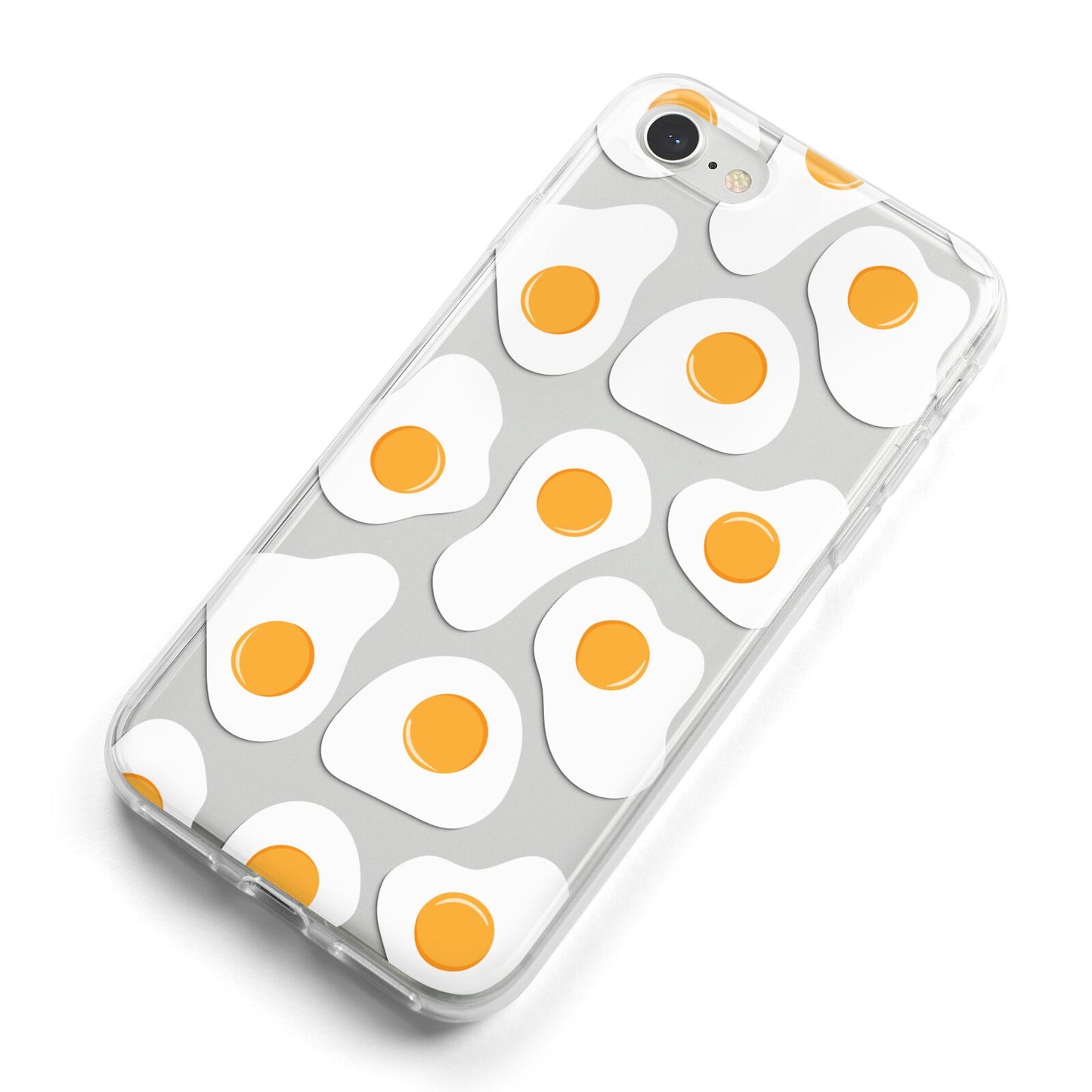 Fried Egg iPhone 8 Bumper Case on Silver iPhone Alternative Image