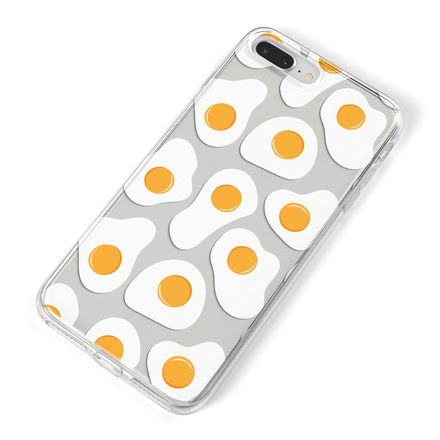 Fried Egg iPhone 8 Plus Bumper Case on Silver iPhone Alternative Image