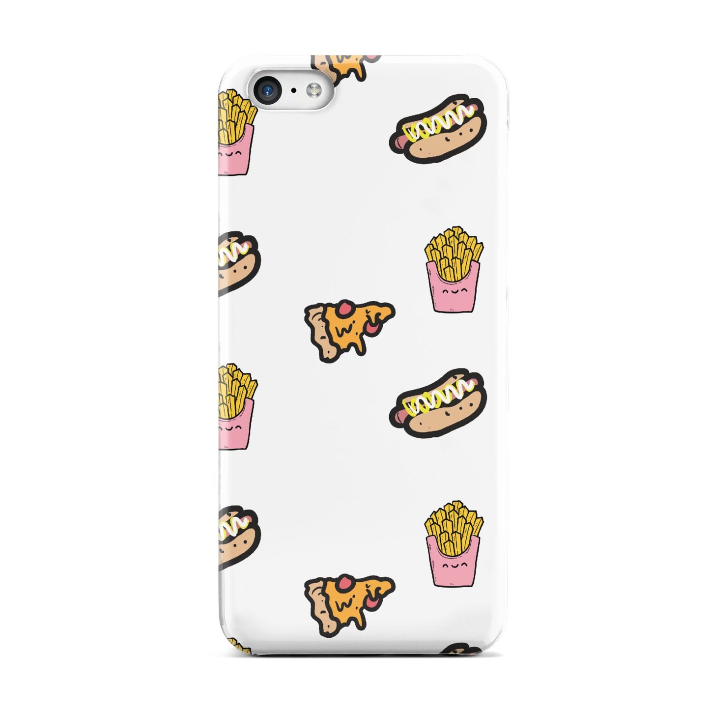 Fries Pizza Hot Dog Apple iPhone 5c Case