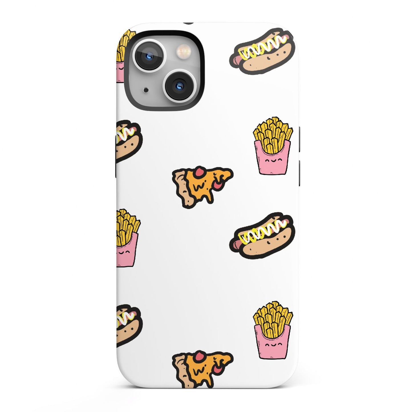 Fries Pizza Hot Dog iPhone 13 Full Wrap 3D Tough Case