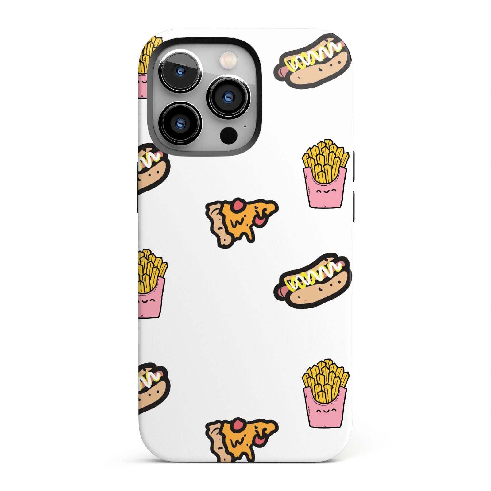 Fries Pizza Hot Dog iPhone 13 Pro Full Wrap 3D Tough Case