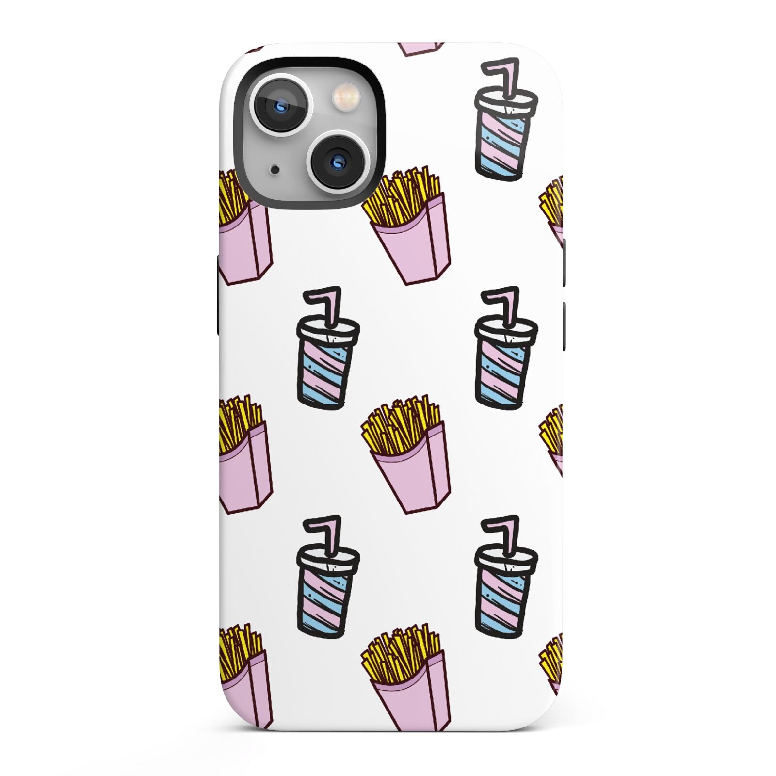 Fries Shake Fast Food iPhone 13 Full Wrap 3D Tough Case