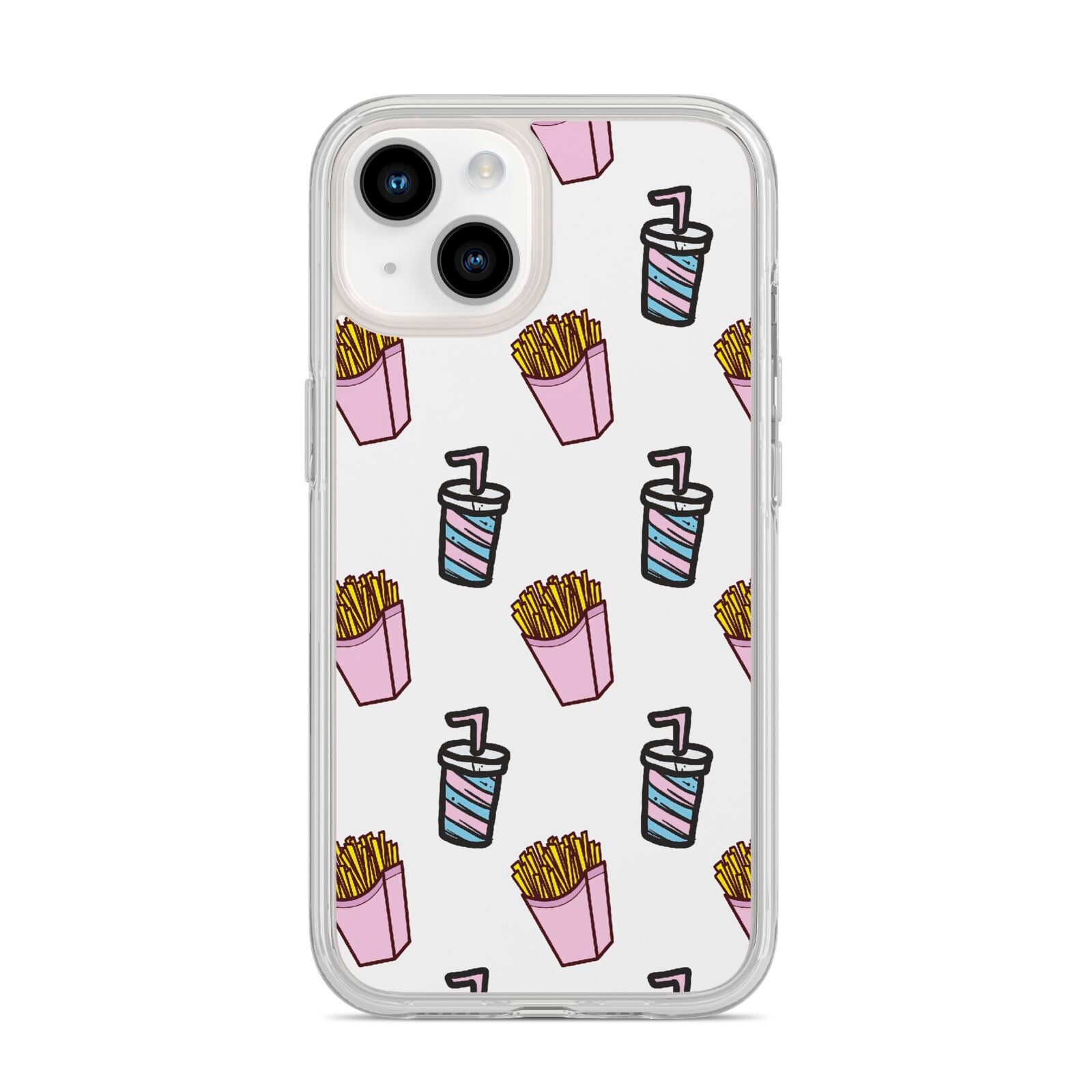 Fries Shake Fast Food iPhone 14 Clear Tough Case Starlight