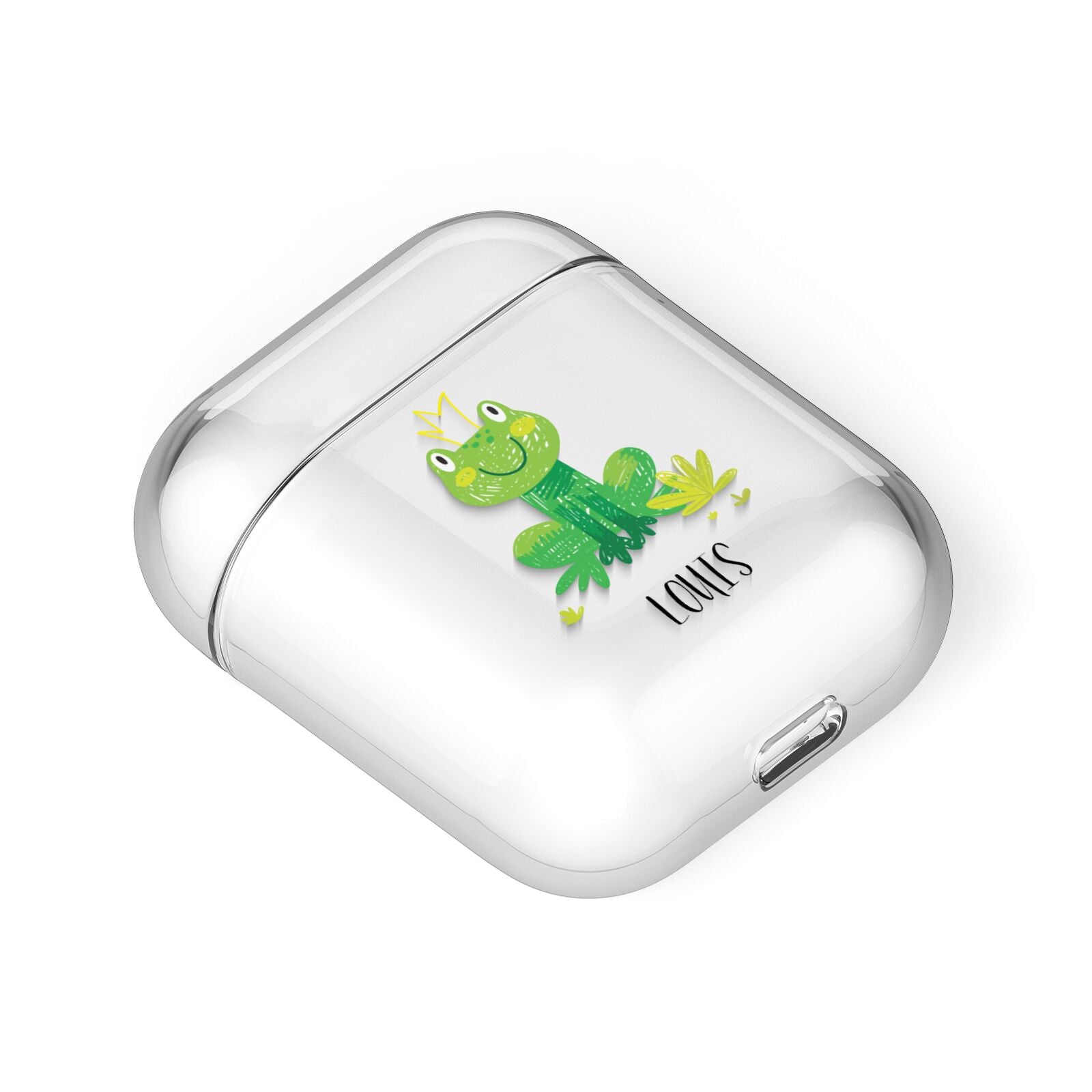 Frog Prince Custom AirPods Case Laid Flat