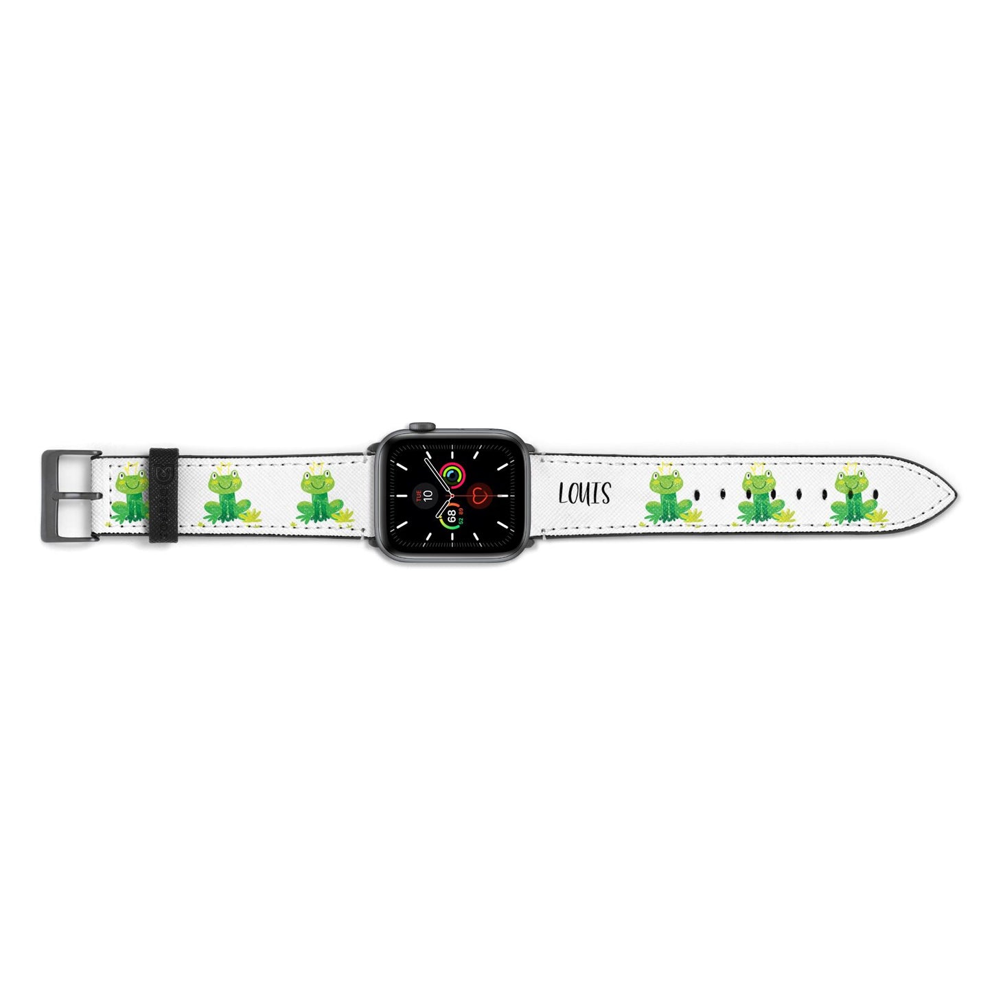 Frog Prince Custom Apple Watch Strap Landscape Image Space Grey Hardware