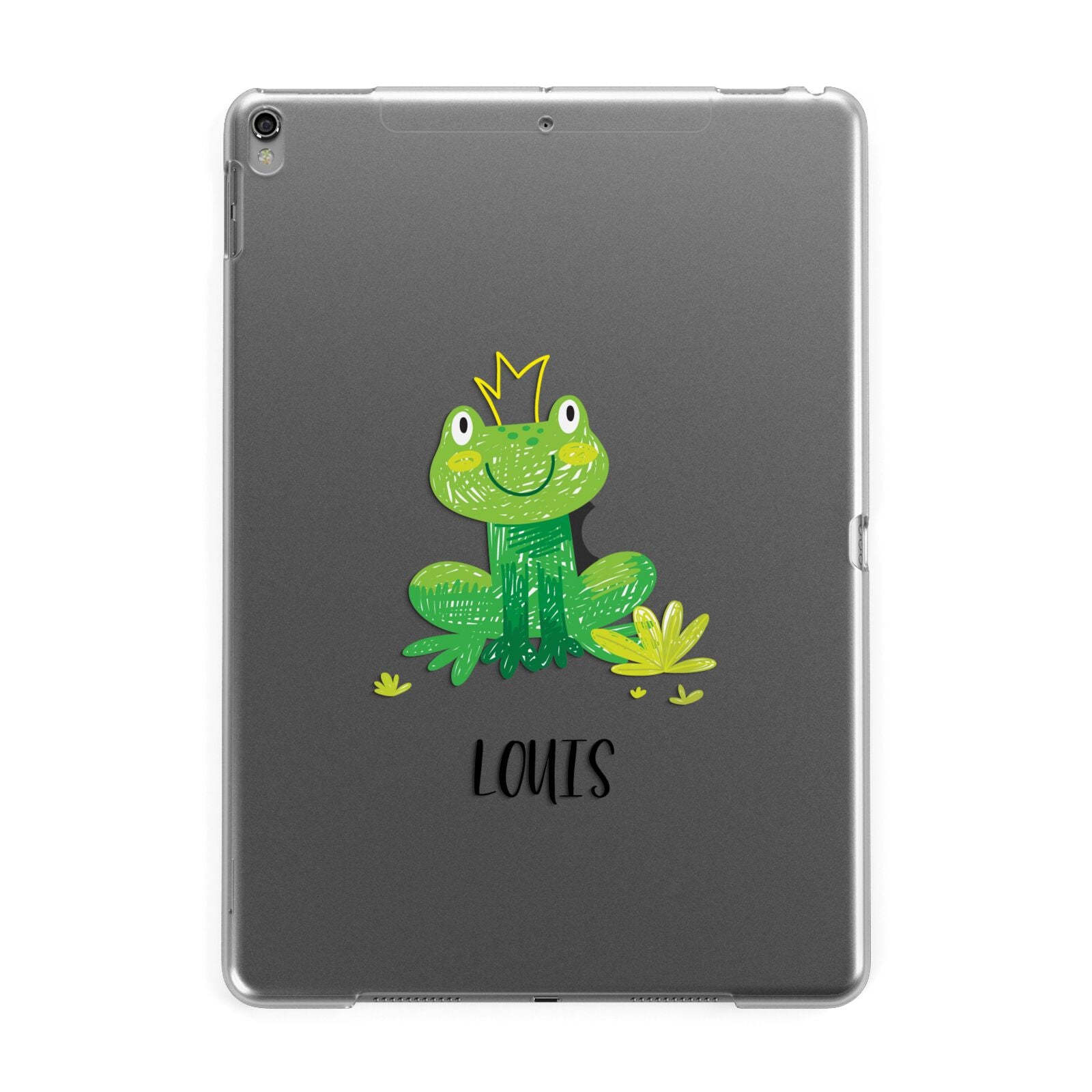 Frog Prince Custom Apple iPad Grey Case