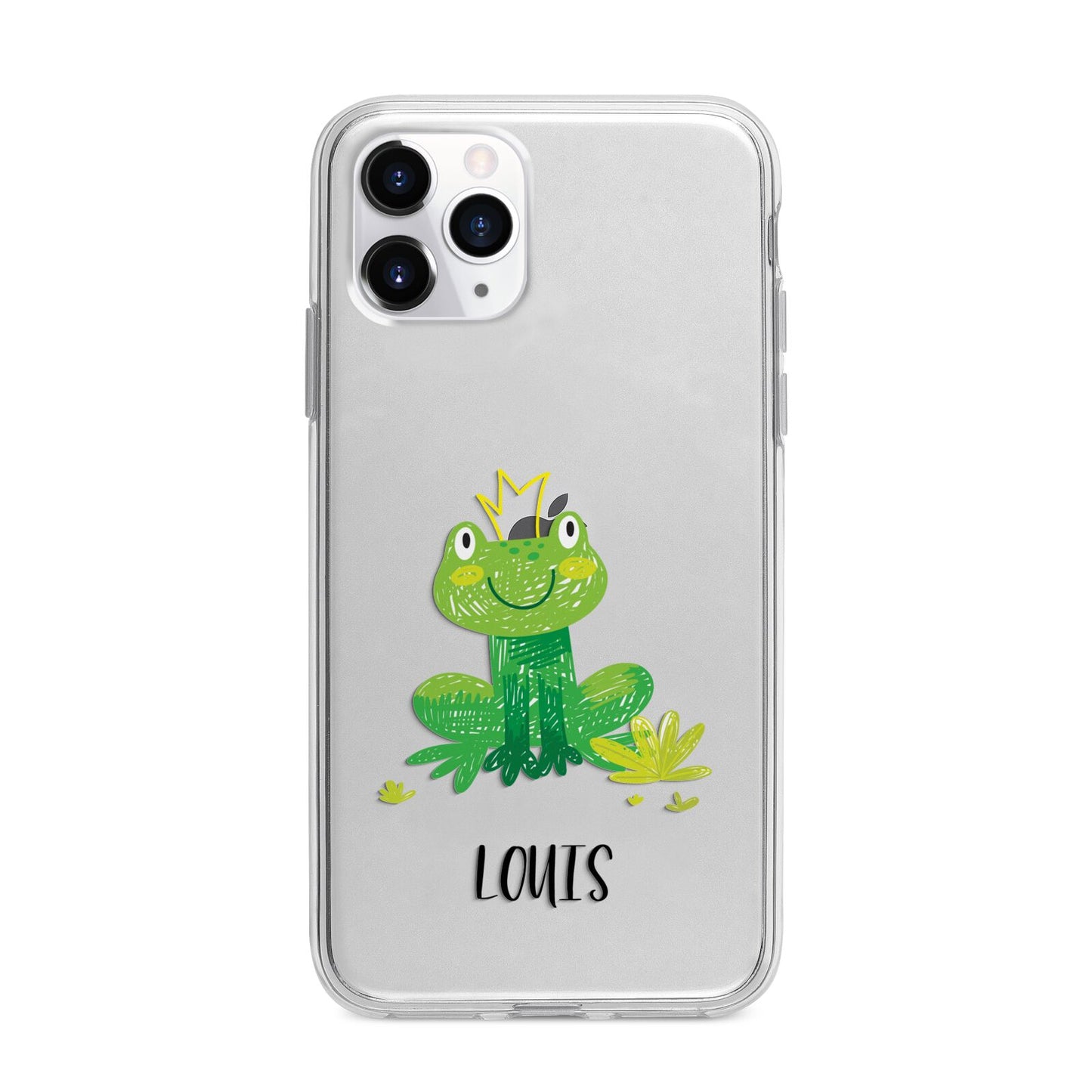 Frog Prince Custom Apple iPhone 11 Pro Max in Silver with Bumper Case