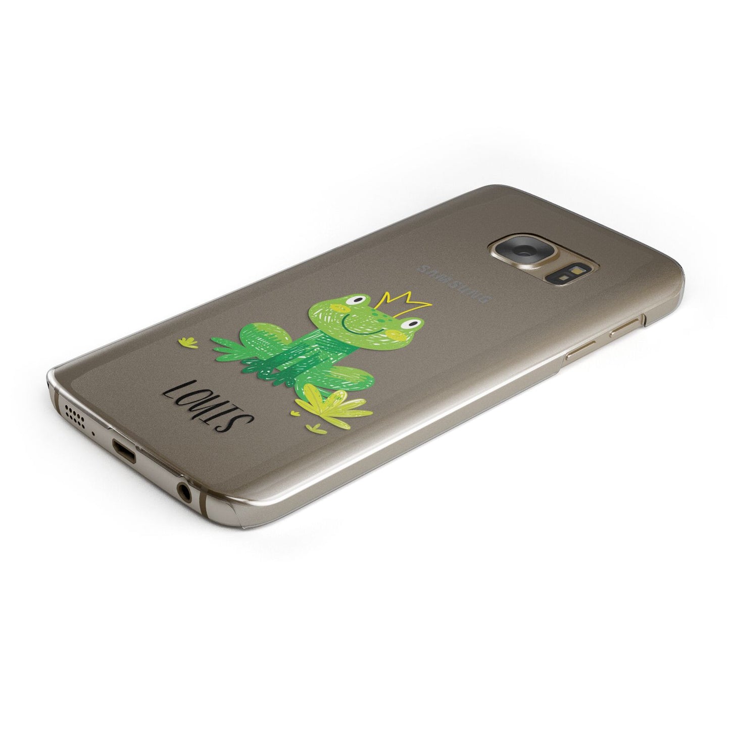 Frog Prince Custom Protective Samsung Galaxy Case Angled Image