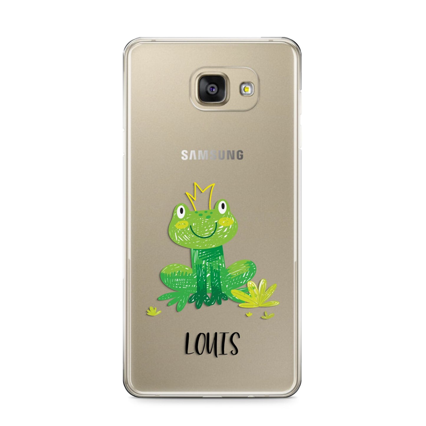 Frog Prince Custom Samsung Galaxy A9 2016 Case on gold phone