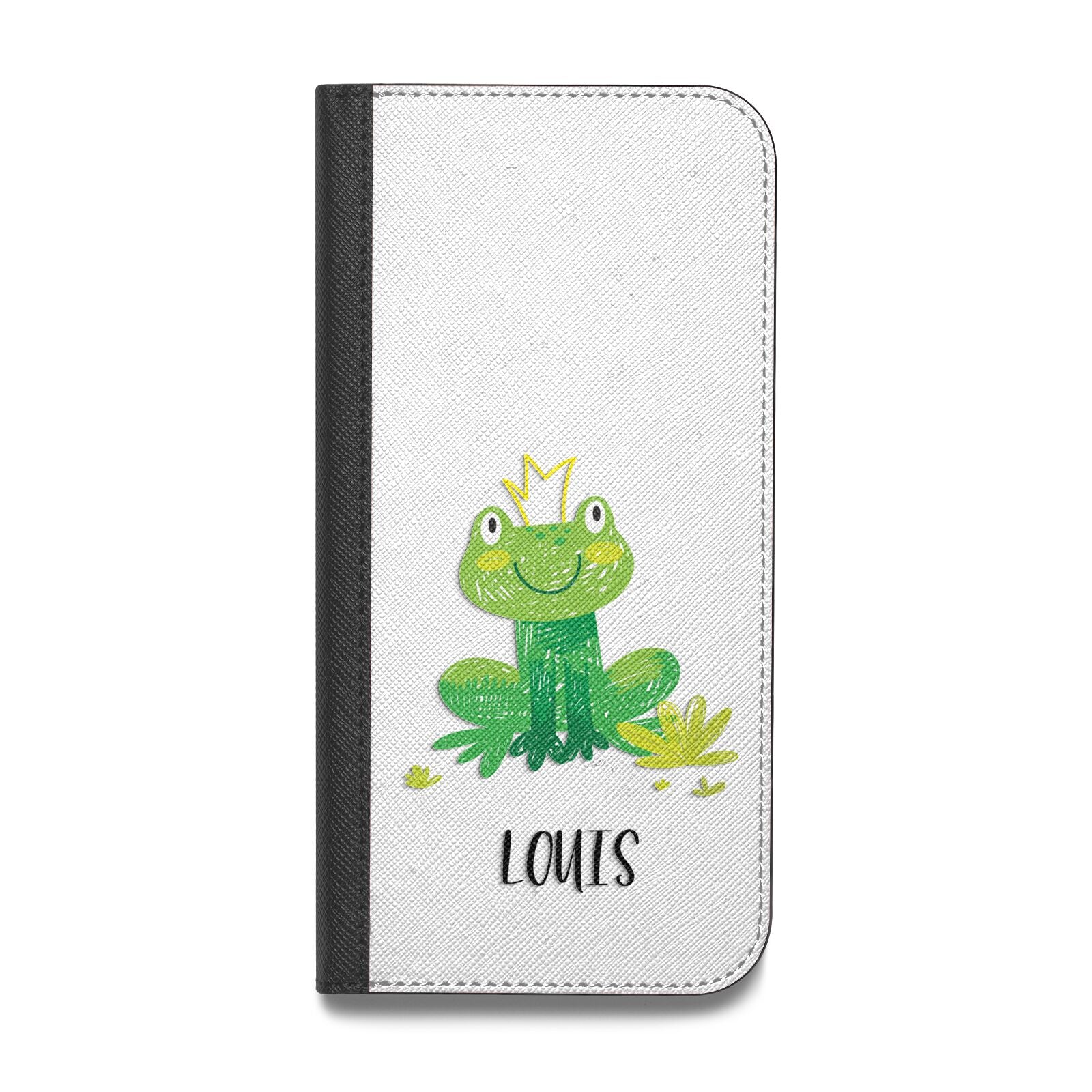 Frog Prince Custom Vegan Leather Flip iPhone Case