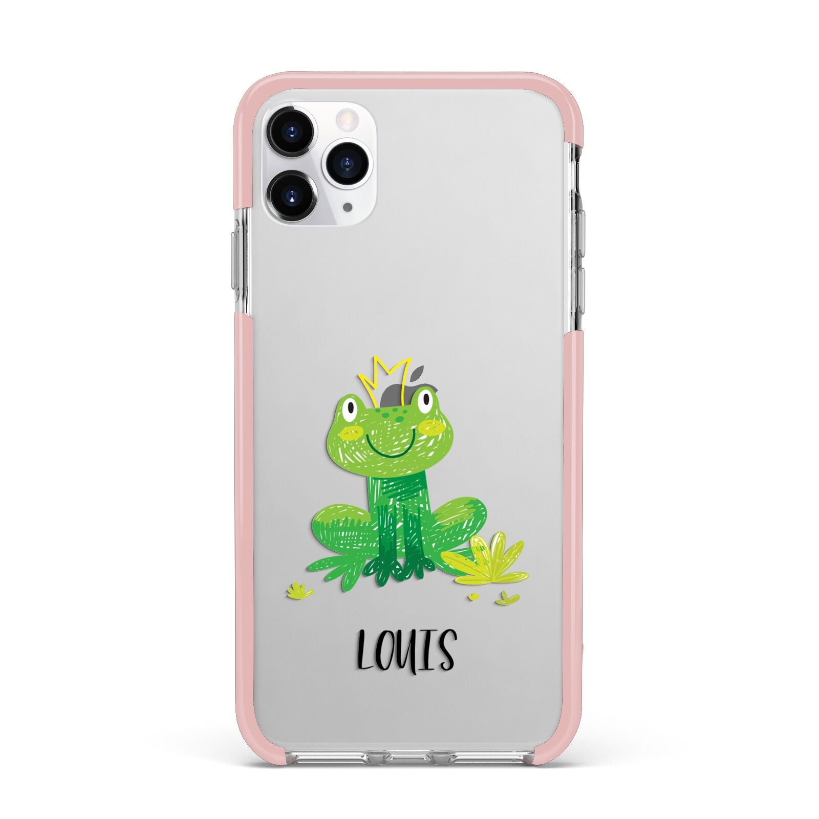 Frog Prince Custom iPhone 11 Pro Max Impact Pink Edge Case