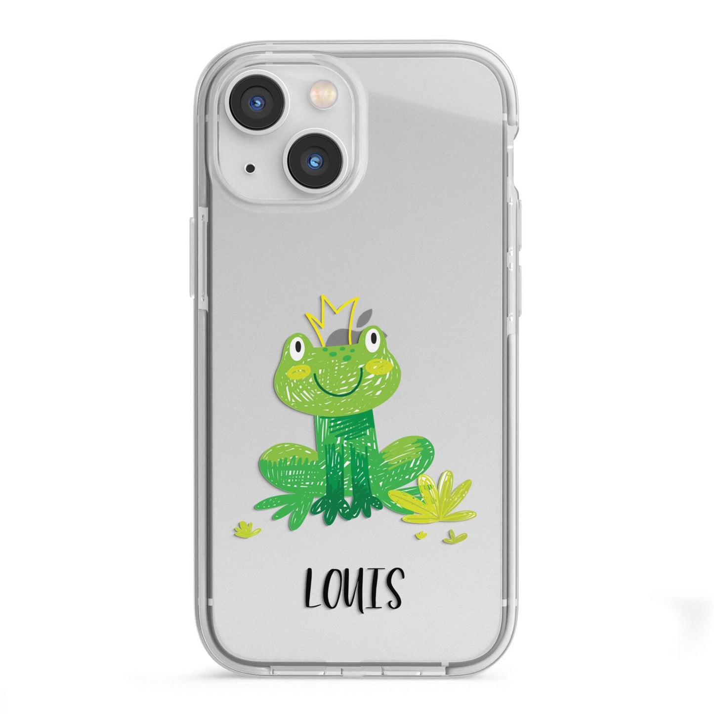 Frog Prince Custom iPhone 13 Mini TPU Impact Case with White Edges