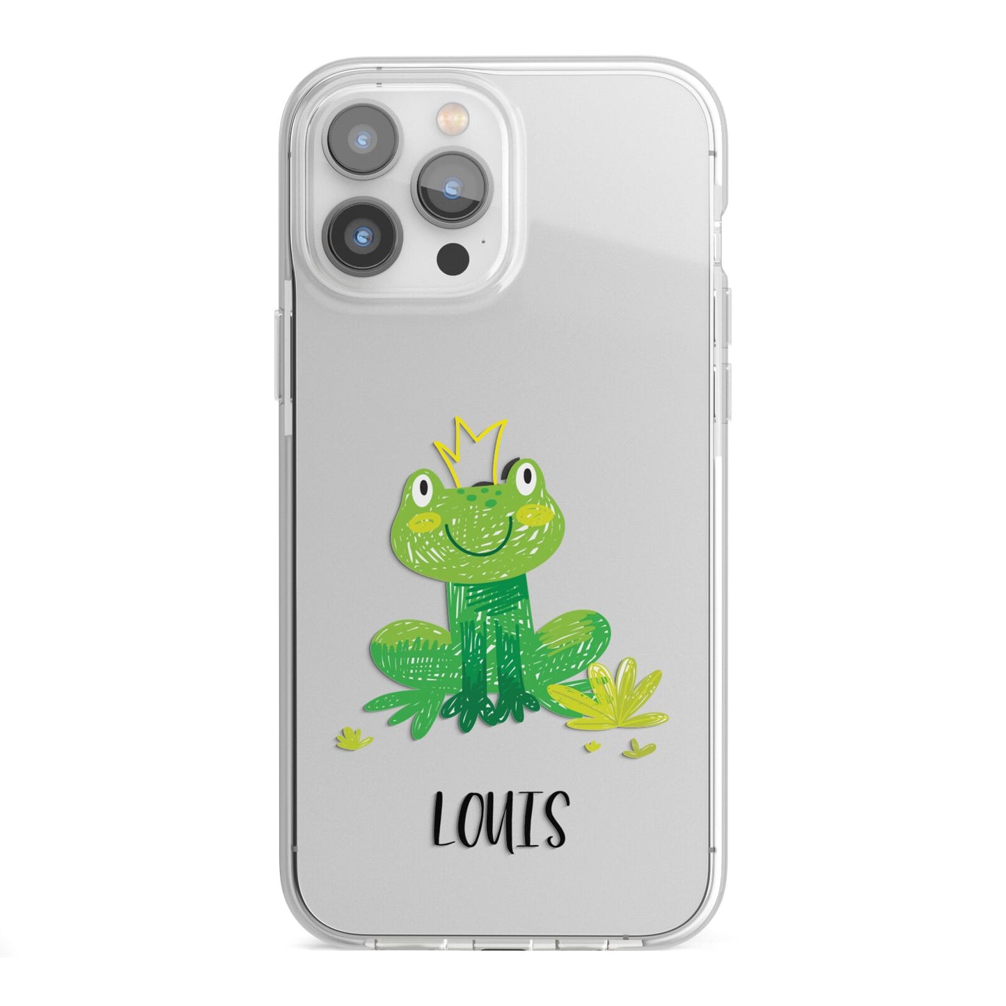 Frog Prince Custom iPhone 13 Pro Max TPU Impact Case with White Edges