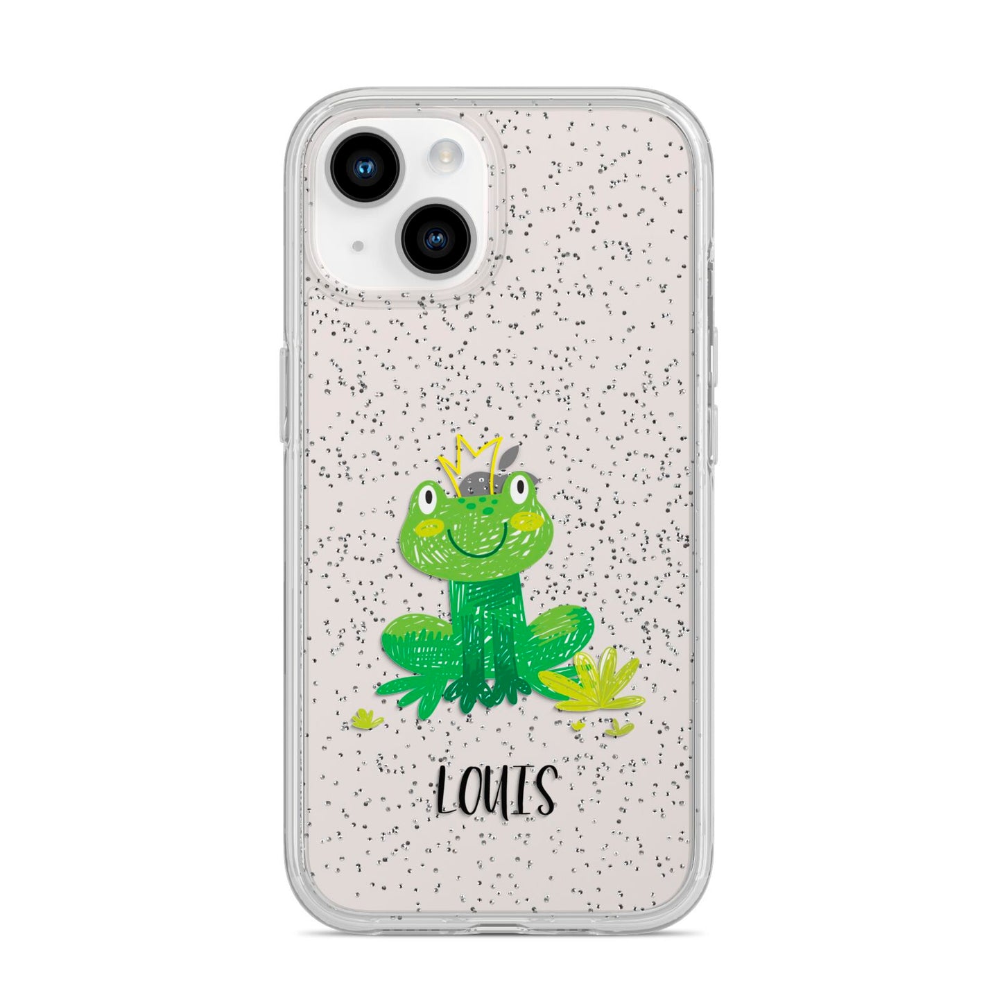 Frog Prince Custom iPhone 14 Glitter Tough Case Starlight