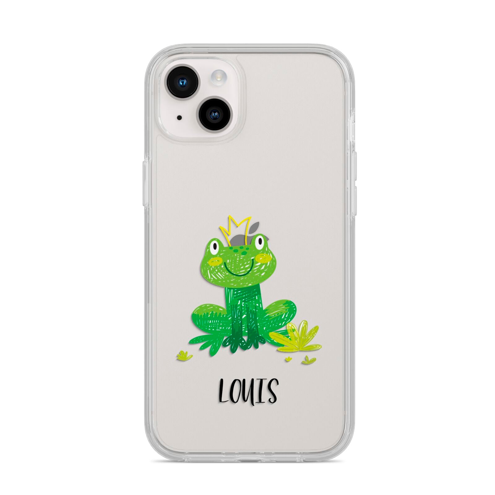 Frog Prince Custom iPhone 14 Plus Clear Tough Case Starlight