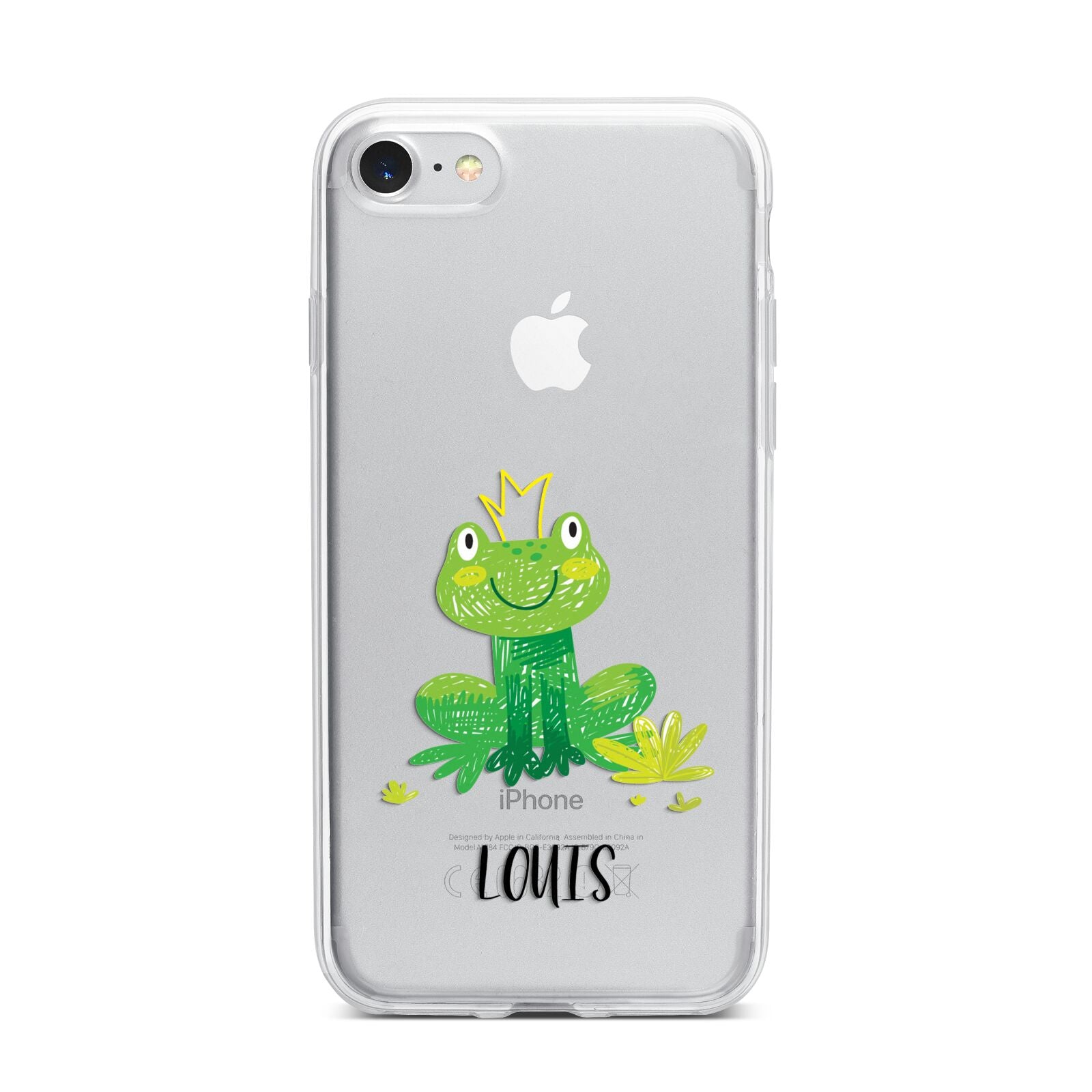 Frog Prince Custom iPhone 7 Bumper Case on Silver iPhone