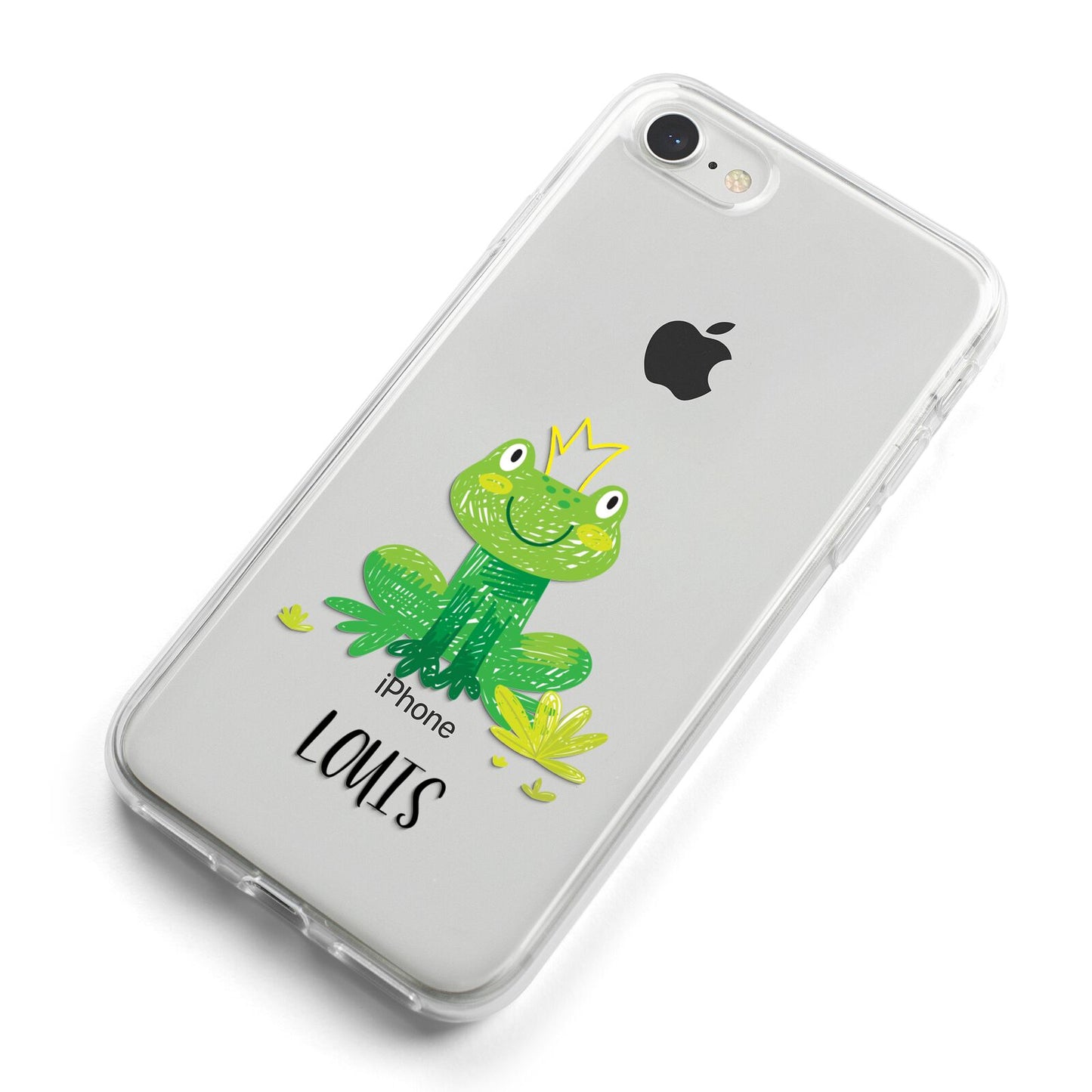 Frog Prince Custom iPhone 8 Bumper Case on Silver iPhone Alternative Image