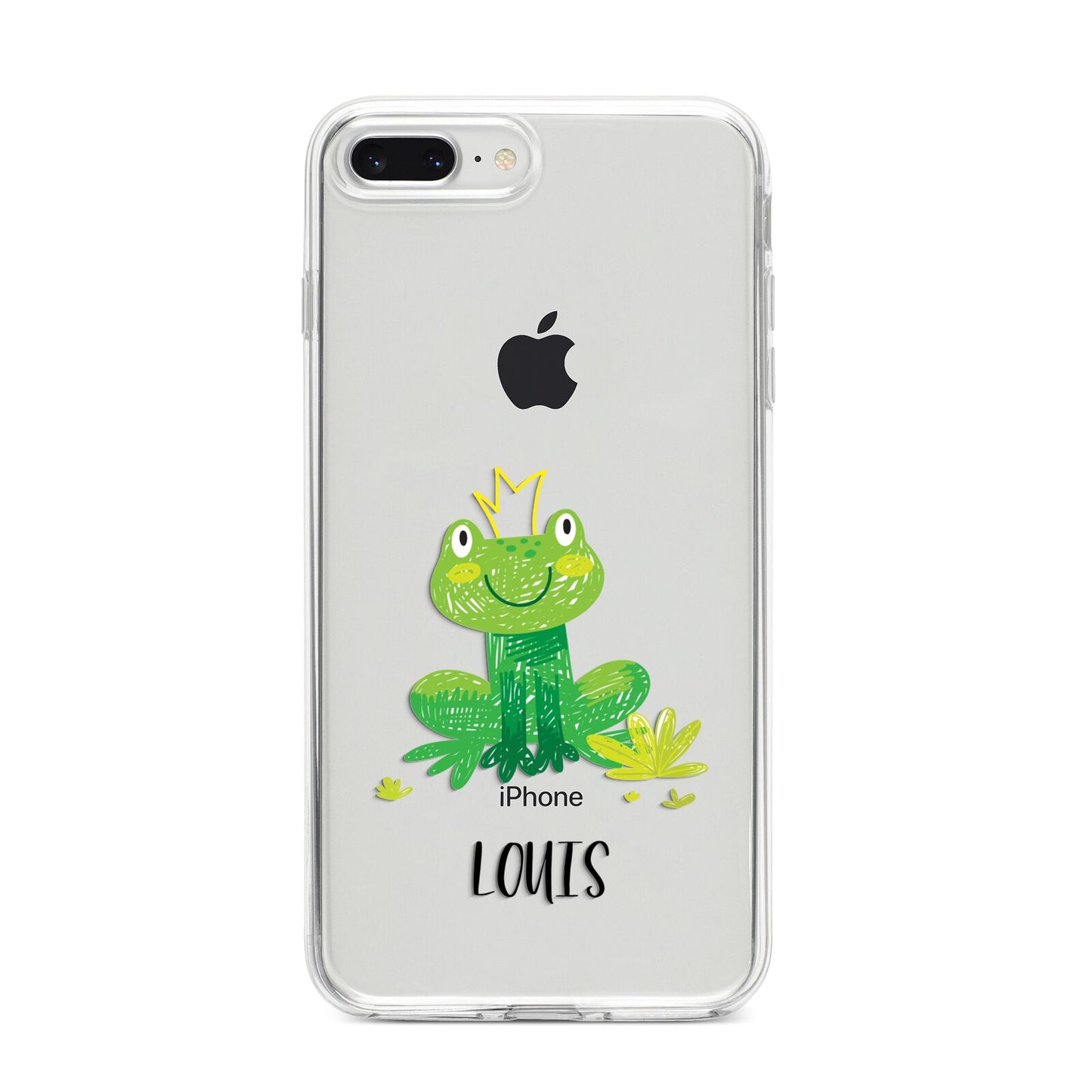 Frog Prince Custom iPhone 8 Plus Bumper Case on Silver iPhone