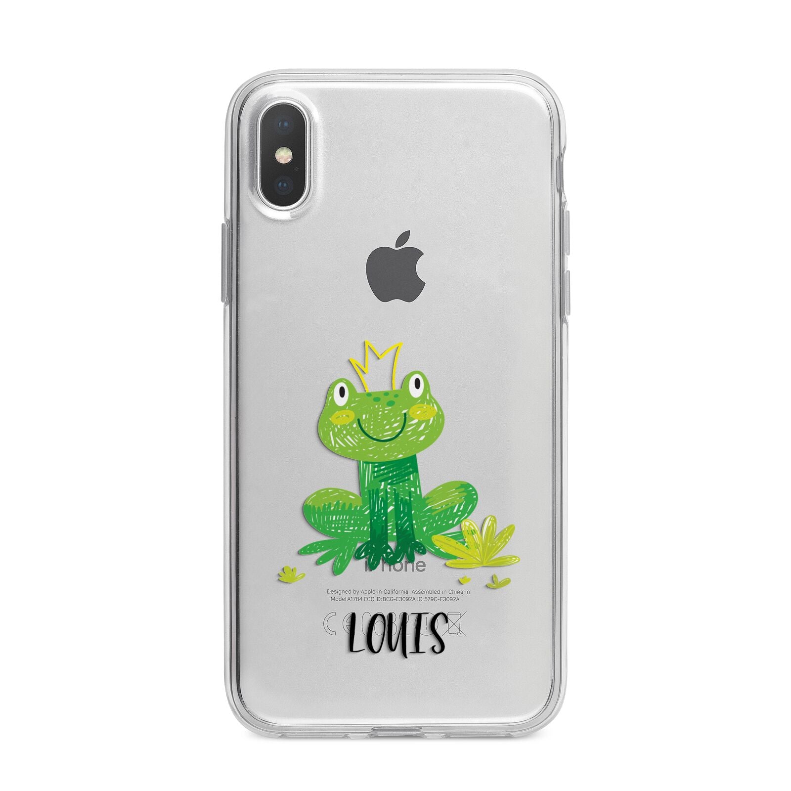 Frog Prince Custom iPhone X Bumper Case on Silver iPhone Alternative Image 1