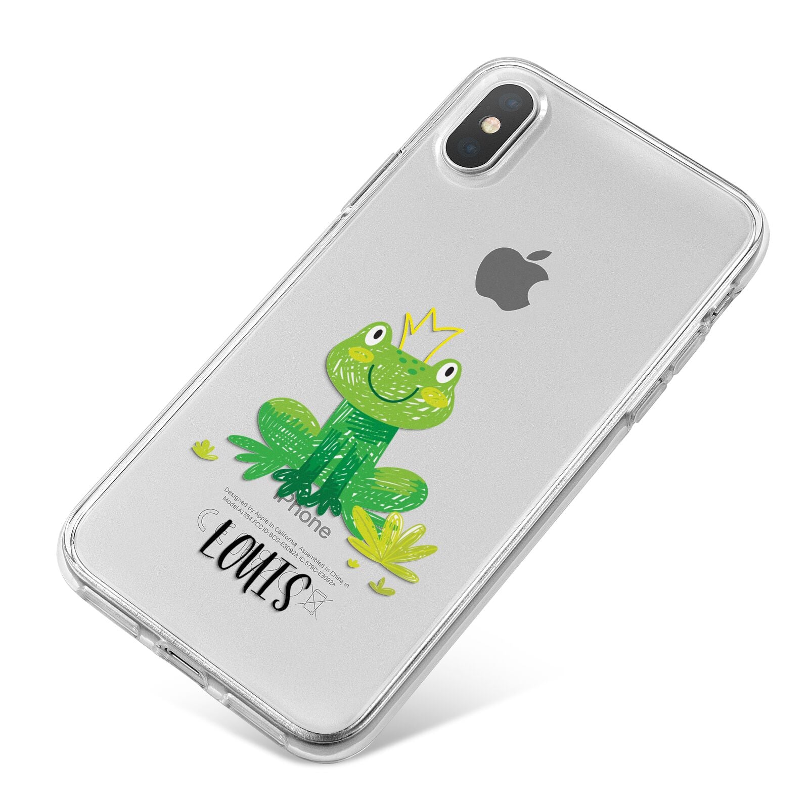 Frog Prince Custom iPhone X Bumper Case on Silver iPhone