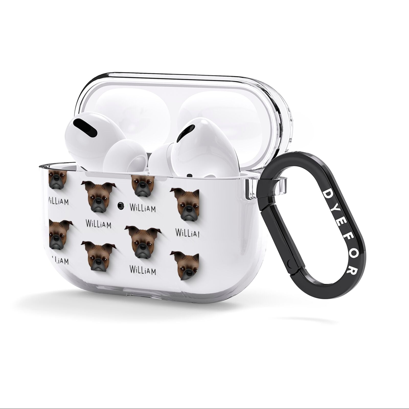 Frug Icon with Name AirPods Clear Case 3rd Gen Side Image